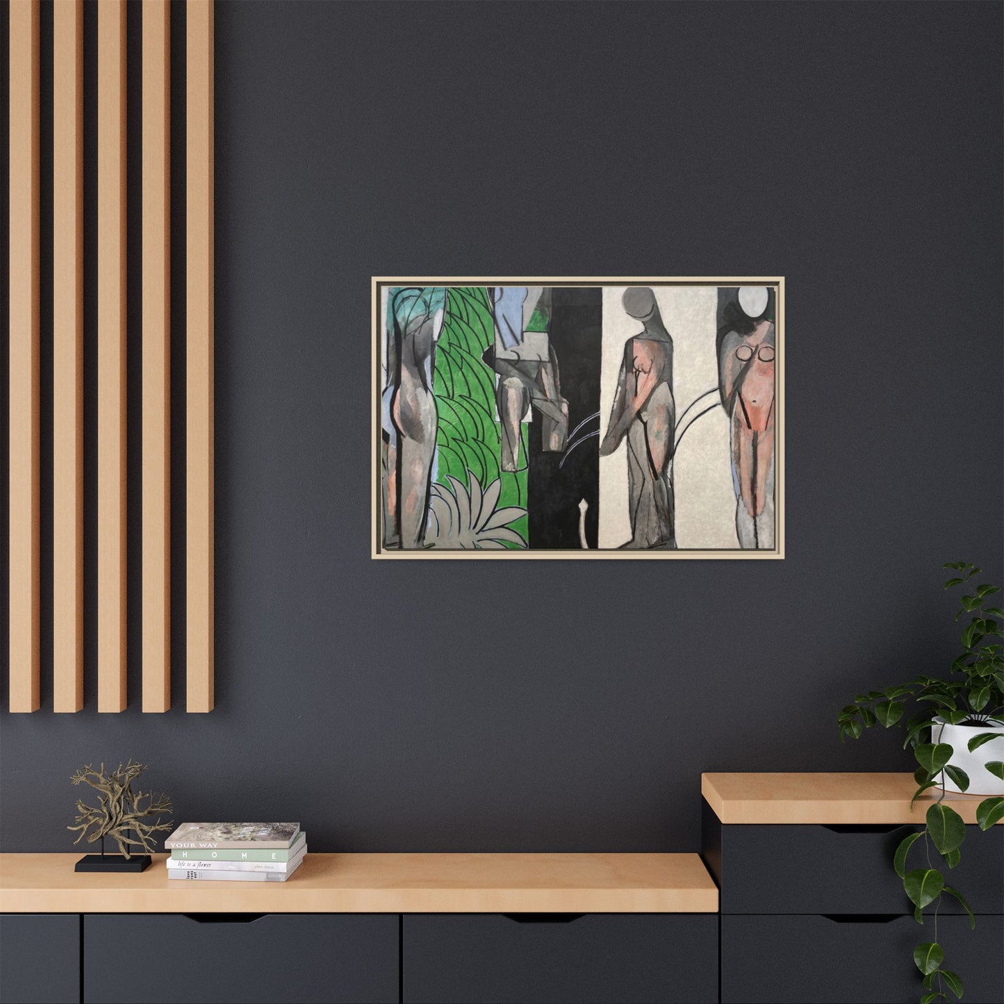 Matisse, Henri - Bathers by a River (1917) - Matte Canvas, Framed