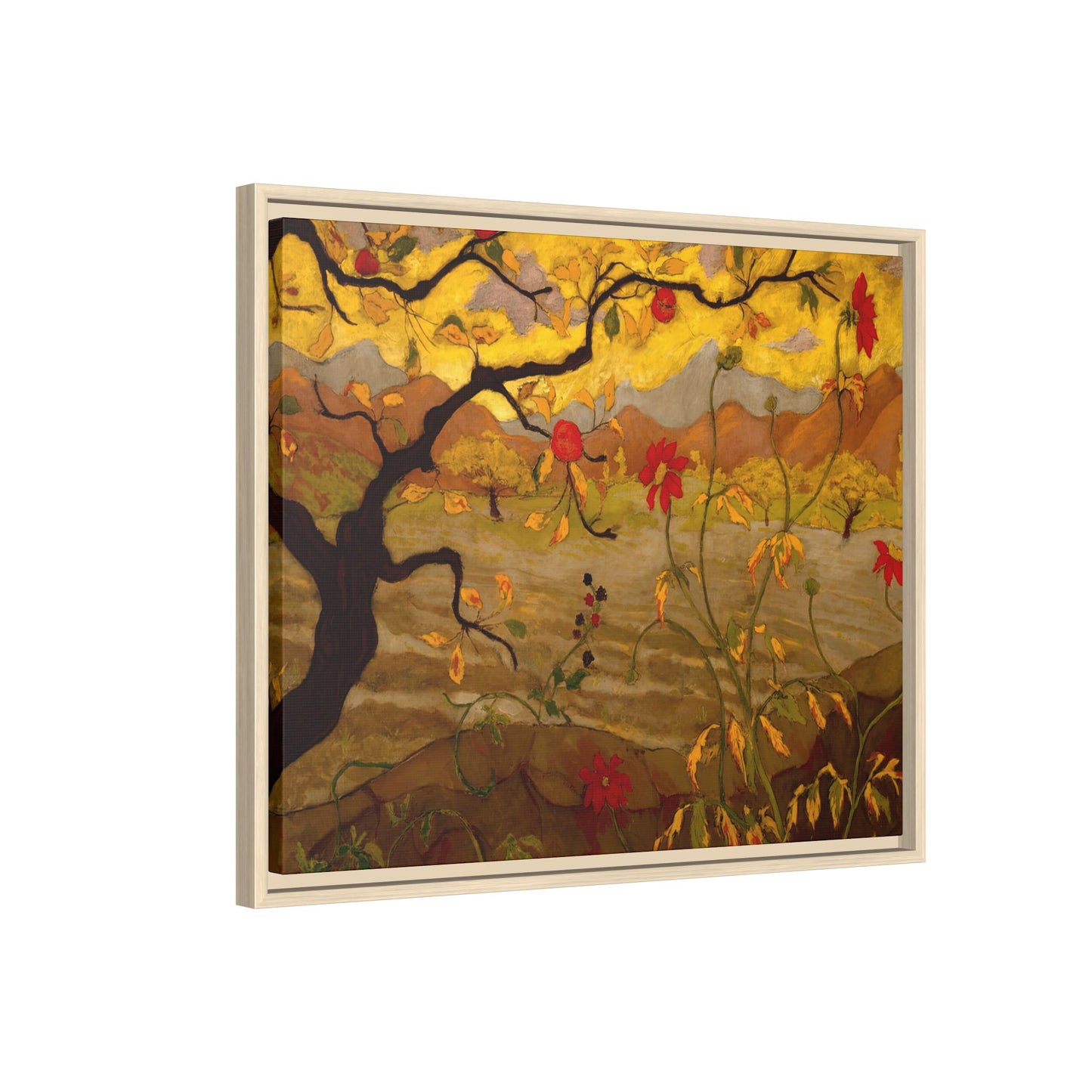 Ranson, Paul - Apple Tree with Red Fruit (1902) - Matte Canvas, Framed