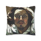 Courbet, Gustave - The Desperate Man (1843) - Suede Square Pillowcase