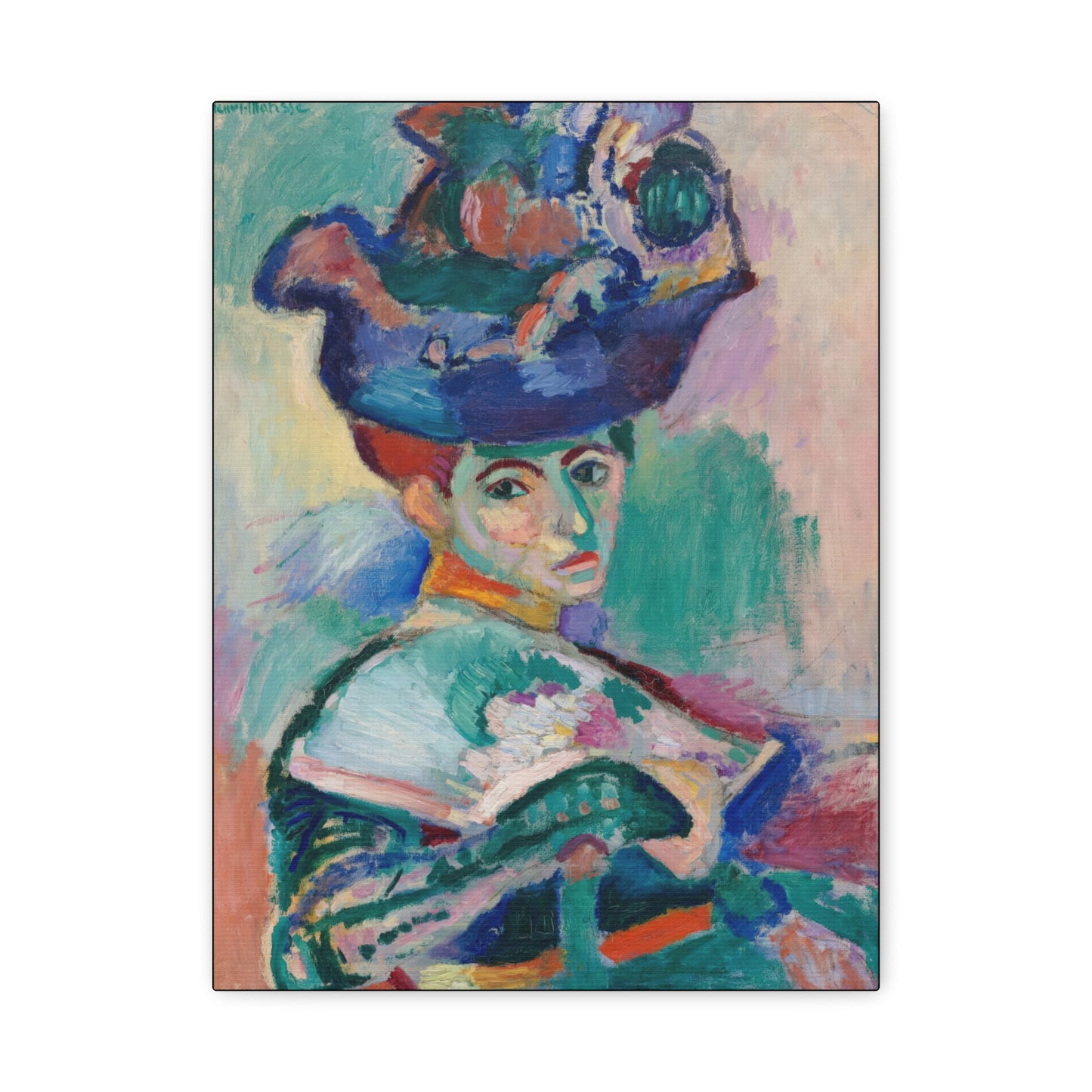 Matisse, Henri - Woman with a Hat (1905) - Canvas Block, unframed