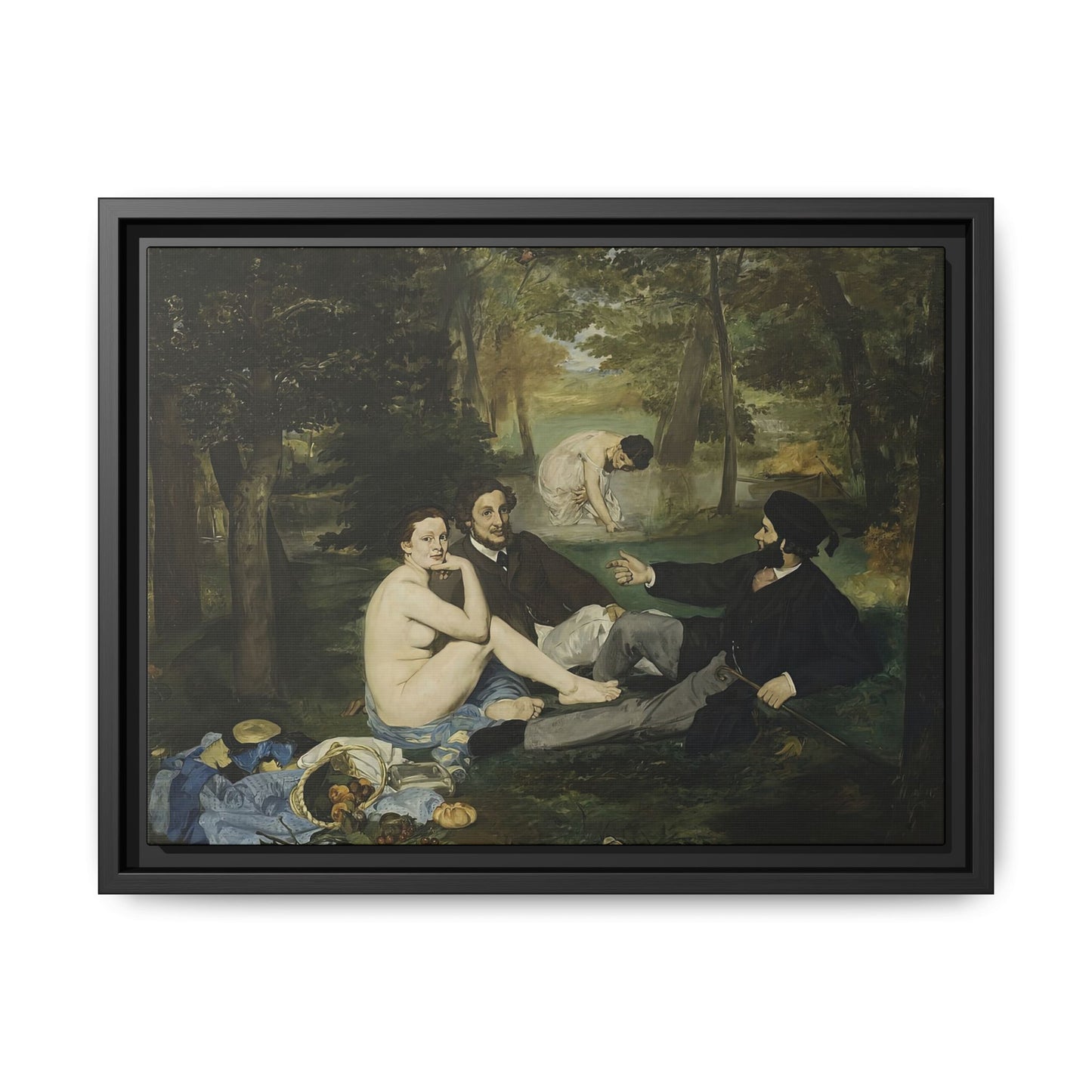 Manet, Édouard - Luncheon on the Grass (1863) - Matte Canvas, Framed