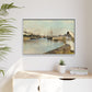 Morisot, Berthe - The Harbor at Lorient (1869) - Matte Canvas, Framed