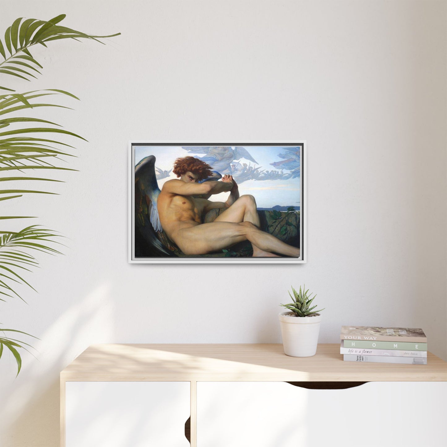 Cabanel, Alexandre - The Fallen Angel (1847) - Matte Canvas, Framed