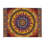 Solar Disc Mandala - Arctic Fleece Blanket
