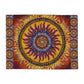 Solar Disc Mandala - Arctic Fleece Blanket