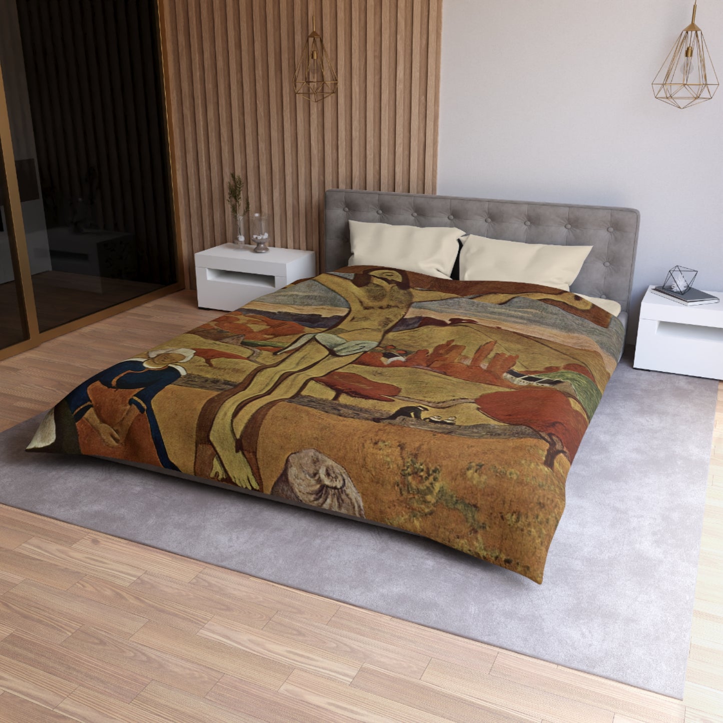 Gauguin, Paul - The Yellow Christ (1889) - Microfiber Duvet Cover