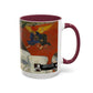 Gauguin, Paul - Vision of the Sermon (Jacob Wrestling with the Angel) (1888) - Colorful Accent Mugs