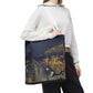 Pissarro, Camille - The Boulevard Montmartre At Night (1897) - Tote Bag