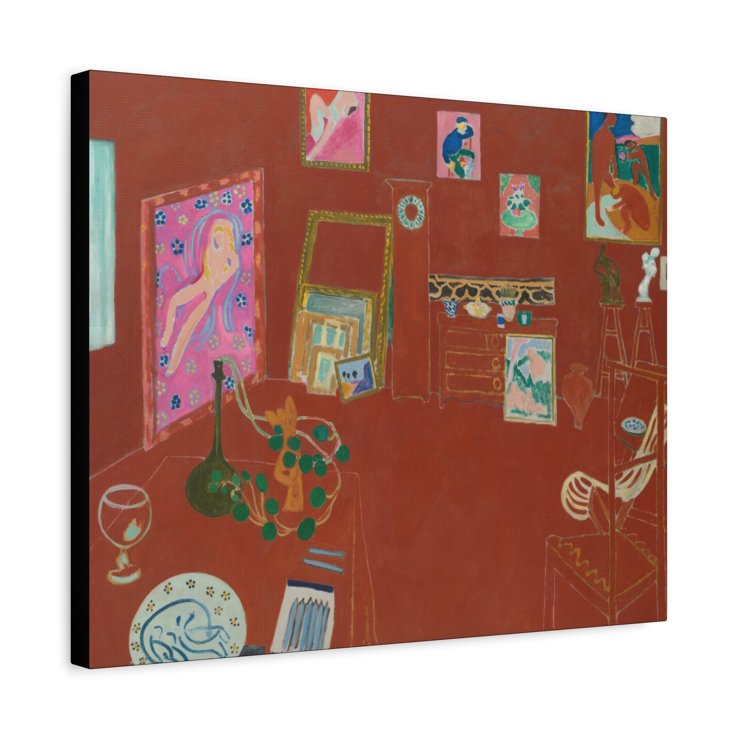 Matisse, Henri - The Red Studio (1911) - Canvas Block, unframed
