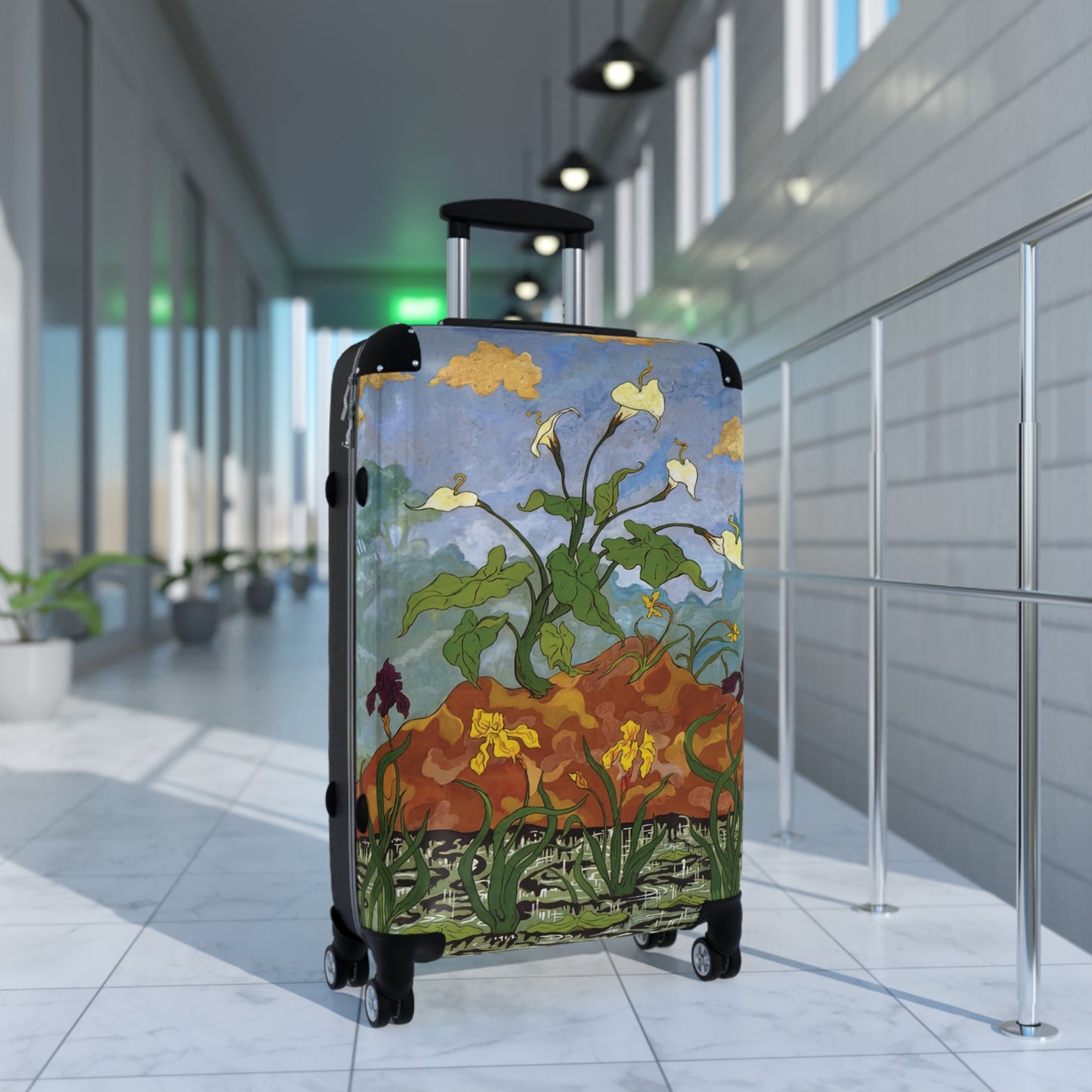 Ranson, Paul - Violet and Yellow Aurum Lilies and Irises (1899) - Suitcase