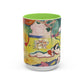 Matisse, Henri - The Joy of Life (1905) - Colorful Accent Mugs