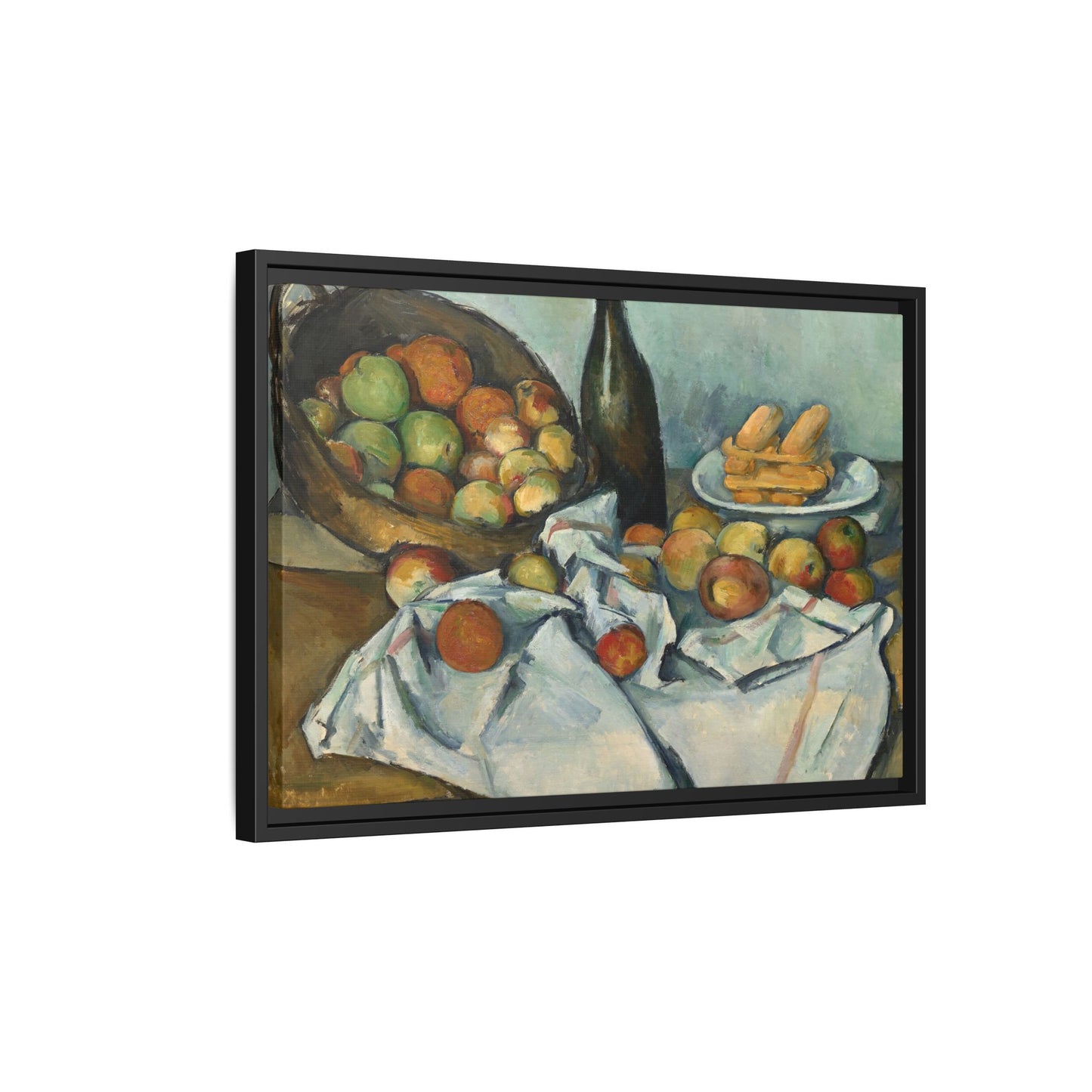 Cézanne, Paul - Basket of Apples (1893) - Matte Canvas, Framed