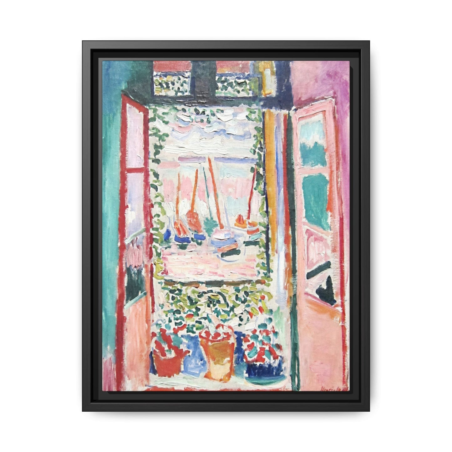 Matisse, Henri - Open Window, Collioure (1905) - Matte Canvas, Framed