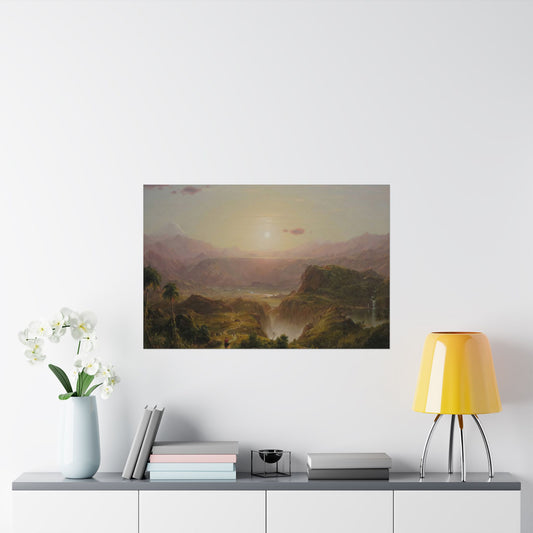 Church, Frederic Edwin - The Andes of Ecuador  (1854) - Satin Posters