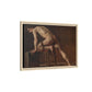Courbet, Gustave - Study of a Nude Man (1840) - Matte Canvas, Framed