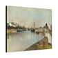 Morisot, Berthe - The Harbor at Lorient (1869) - Canvas Block, unframed