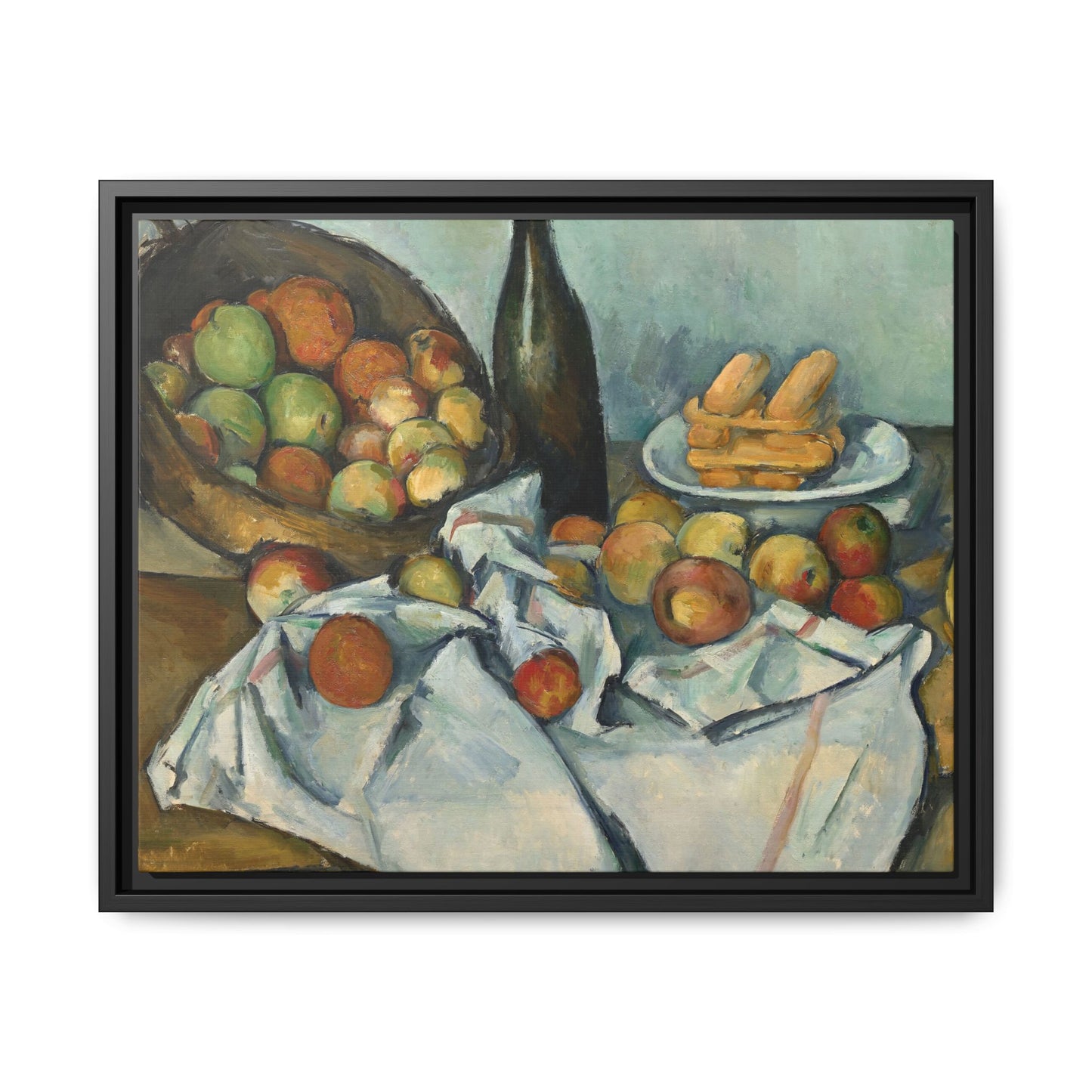 Cézanne, Paul - Basket of Apples (1893) - Matte Canvas, Framed