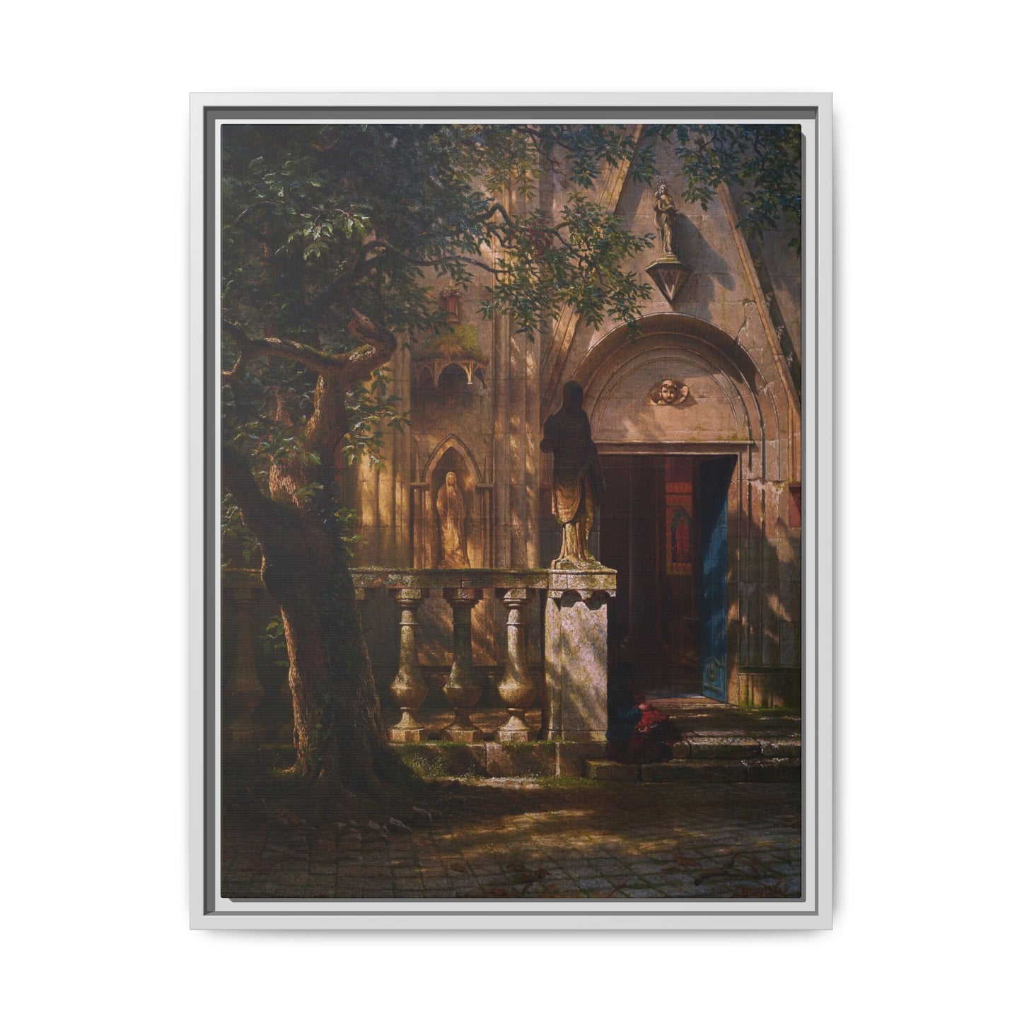 Bierstadt, Albert - Sunlight and Shadow  (1854) - Matte Canvas, Framed