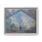 Monet, Claude - Le Gare Saint-Lazare (1877) - Matte Canvas, Framed