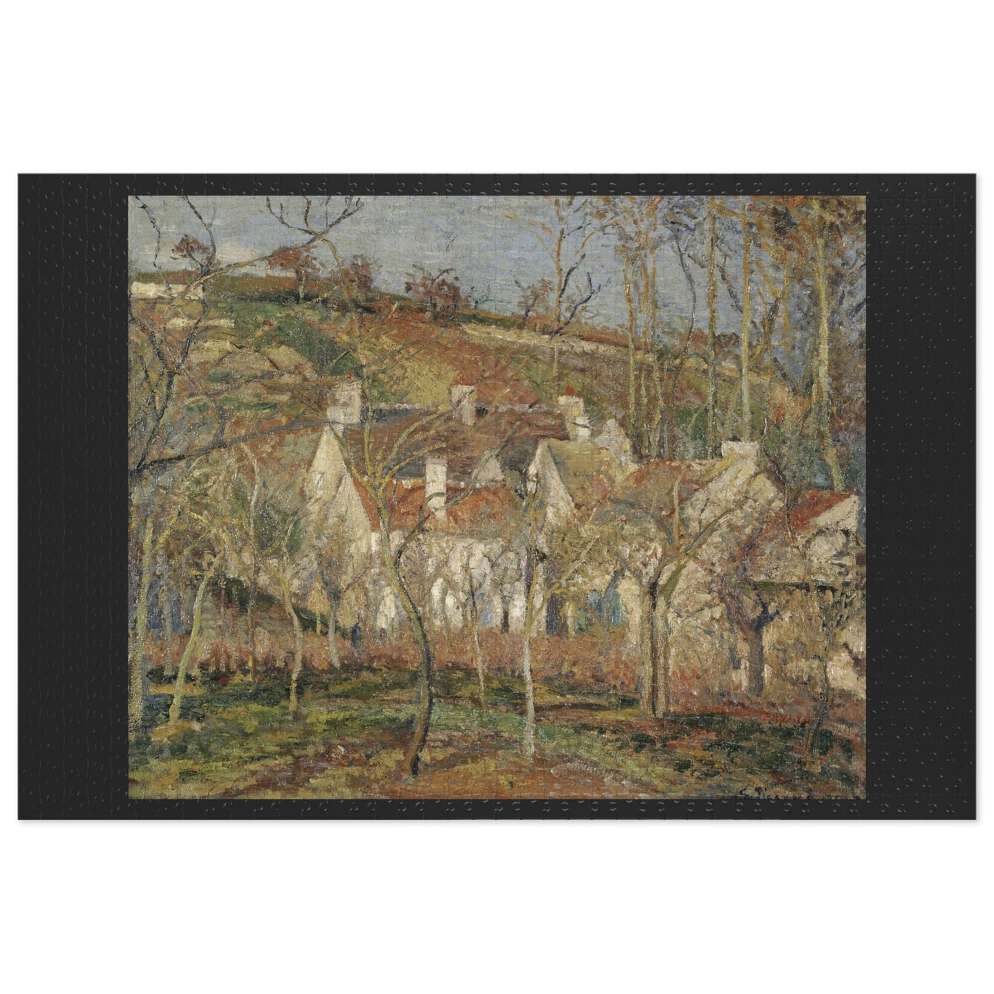 Pissarro's "Red Roofs" - 1000pc Jigsaw Puzzle