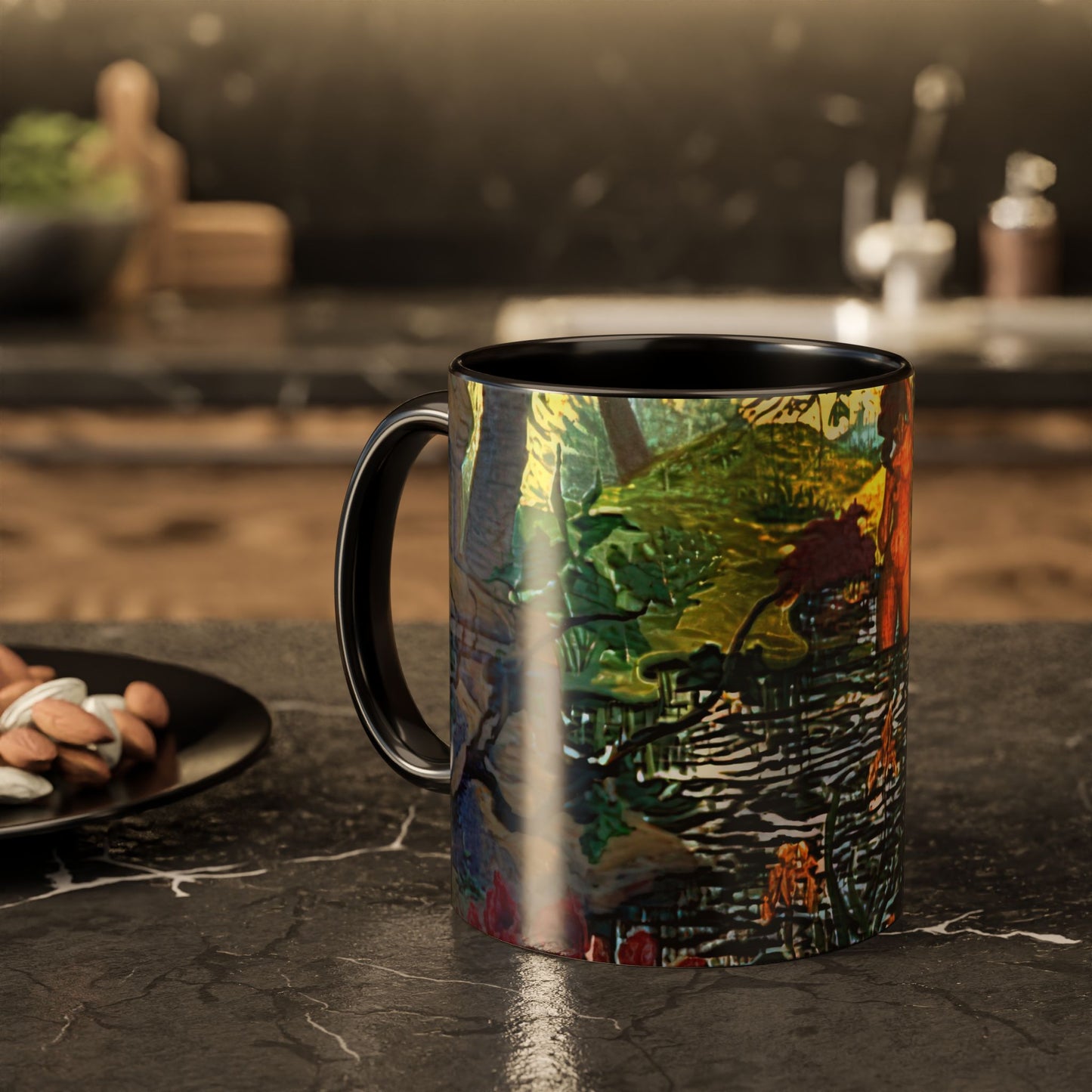 Ranson, Paul - The Lotus Bather (1906) - Colorful Accent Mugs