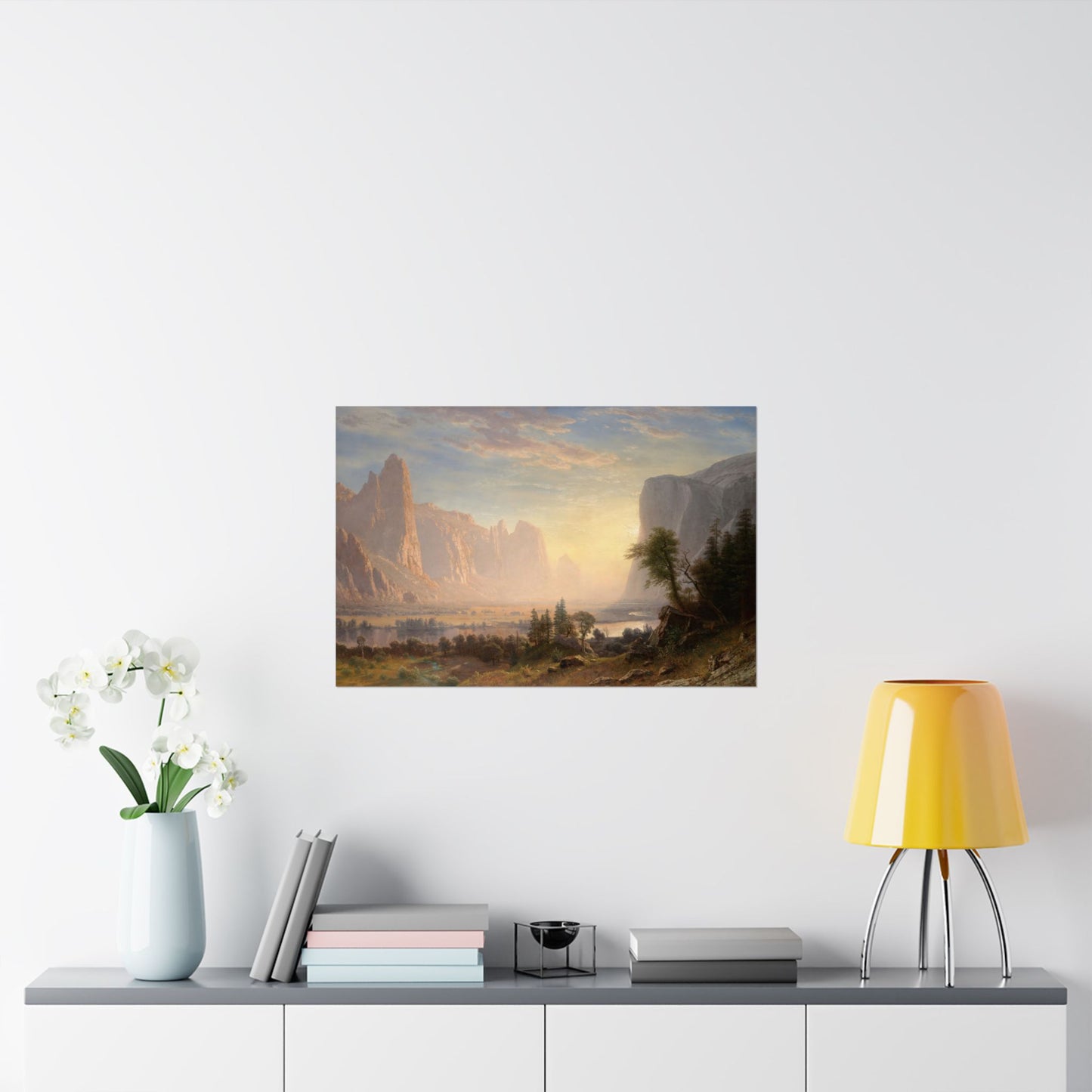 Bierstadt, Albert - Valley of the Yosemite (1868) - Satin Posters
