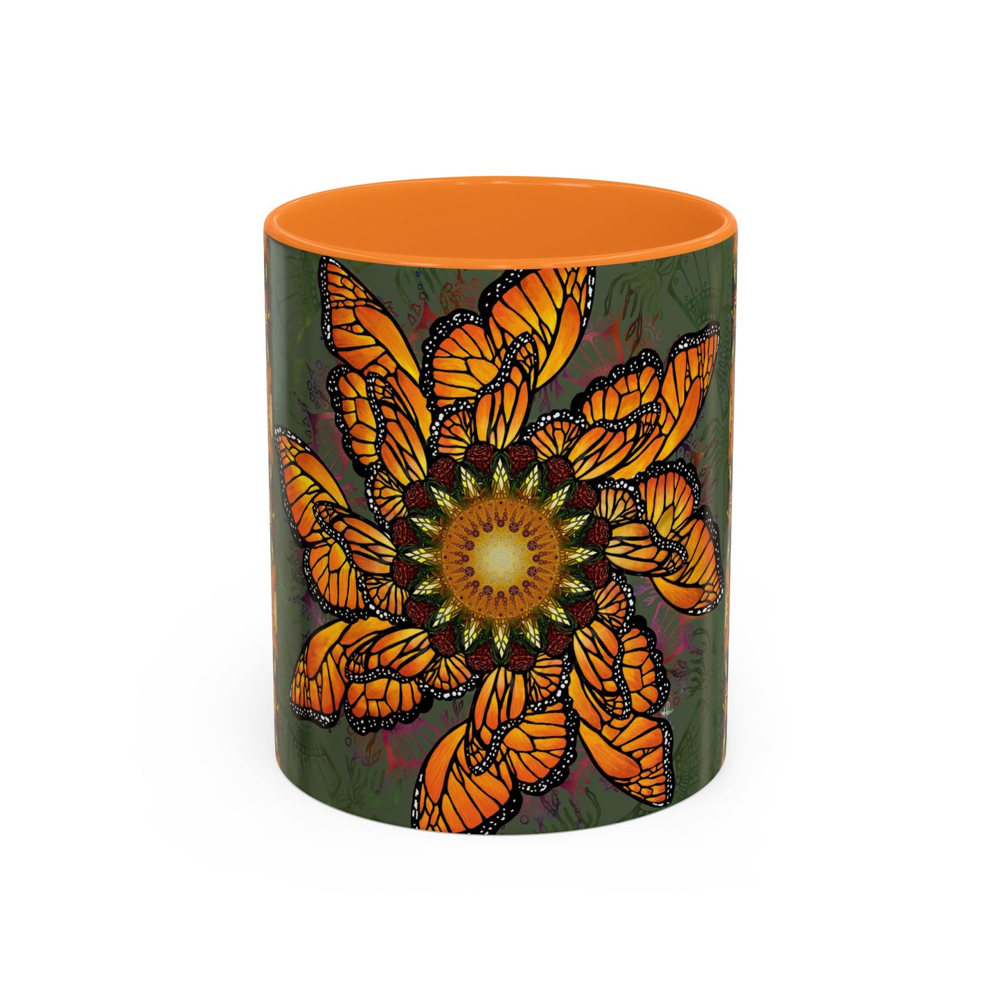 Pacio, Adam - Monarch Butterfly Mandala - Colorful Accent Mugs