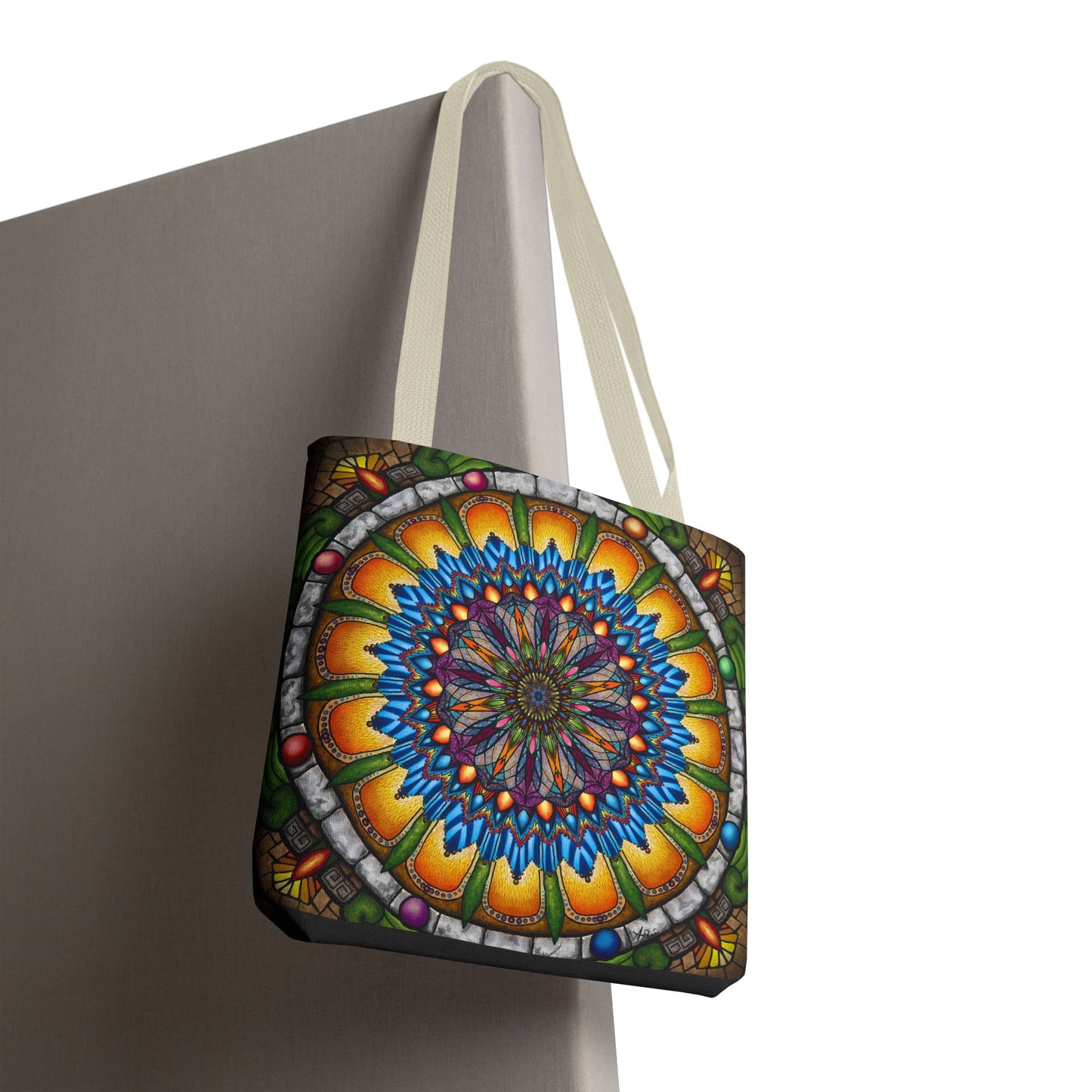 Pacio, Adam - Emerald Arrows Mandala - Tote Bag
