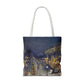 Pissarro, Camille - The Boulevard Montmartre At Night (1897) - Tote Bag