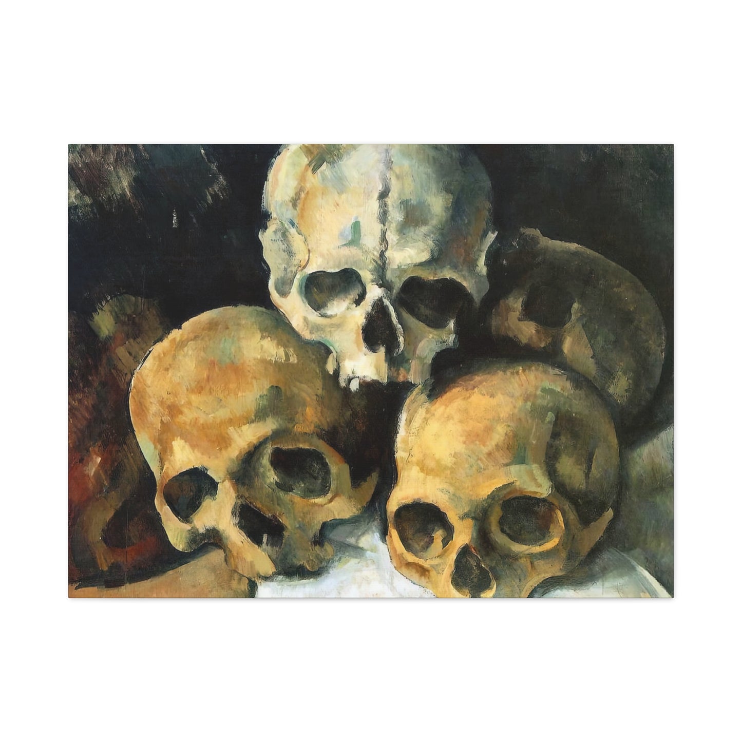 Cézanne, Paul - Pyramid of Skulls (1901) - Canvas Block, unframed