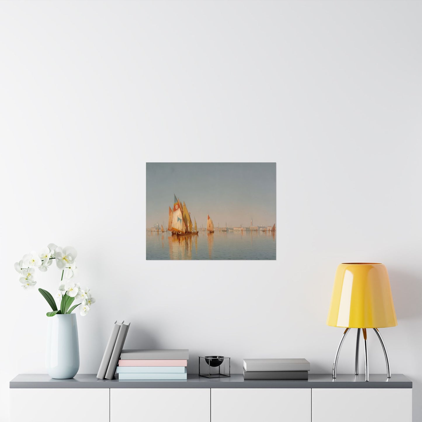 Gifford, Sanford Robinson - Venetian Sails: A Study (1873) - Satin Posters