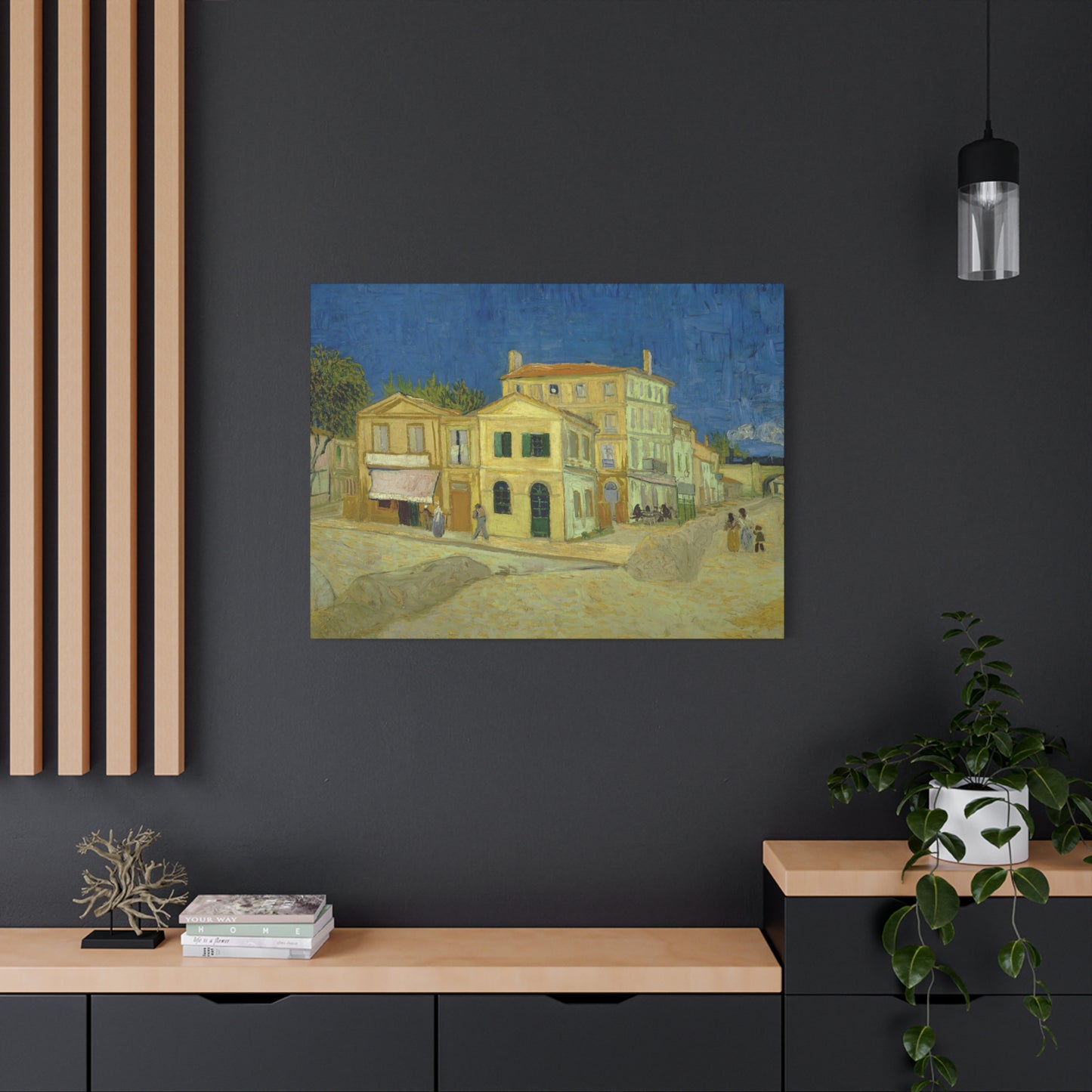 Van Gogh, Vincent - The Yellow House (1888)- Canvas Block, unframed
