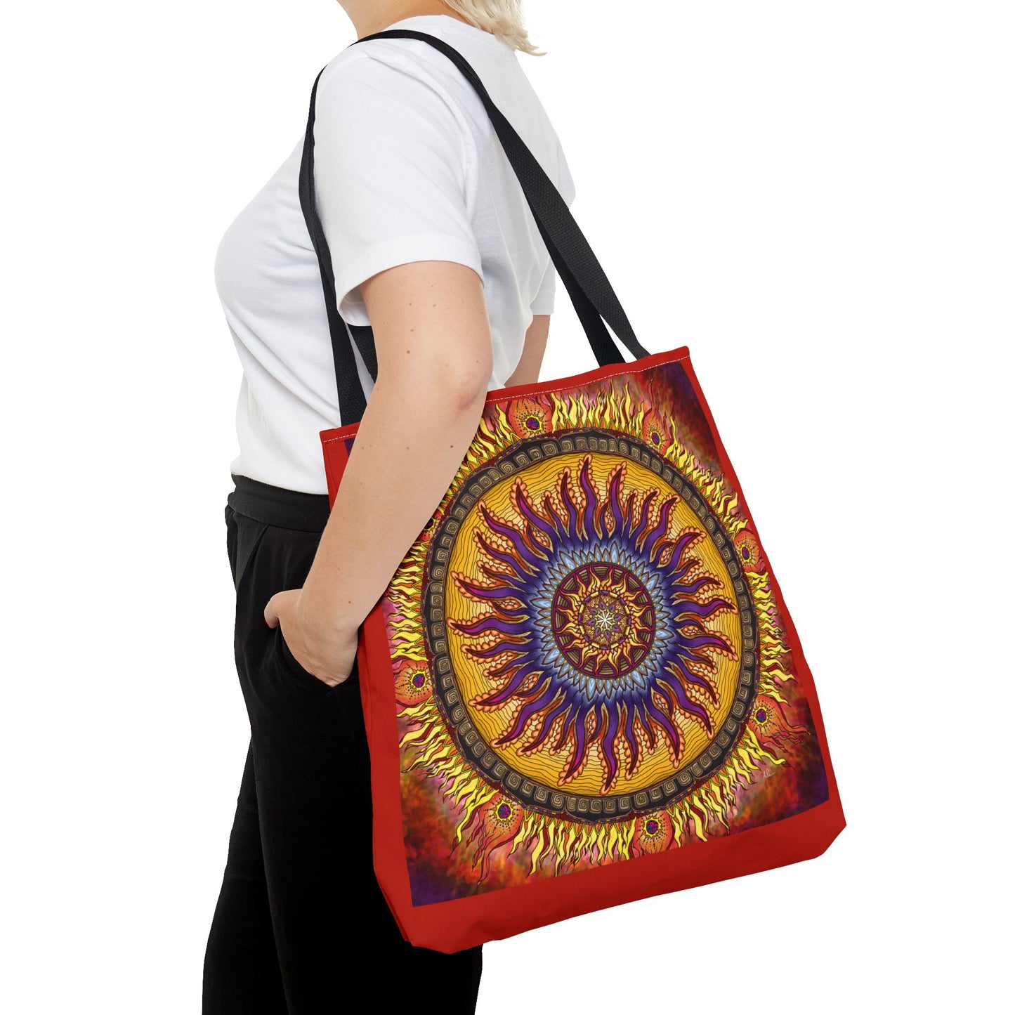 Solar Disc Mandala - Tote Bag