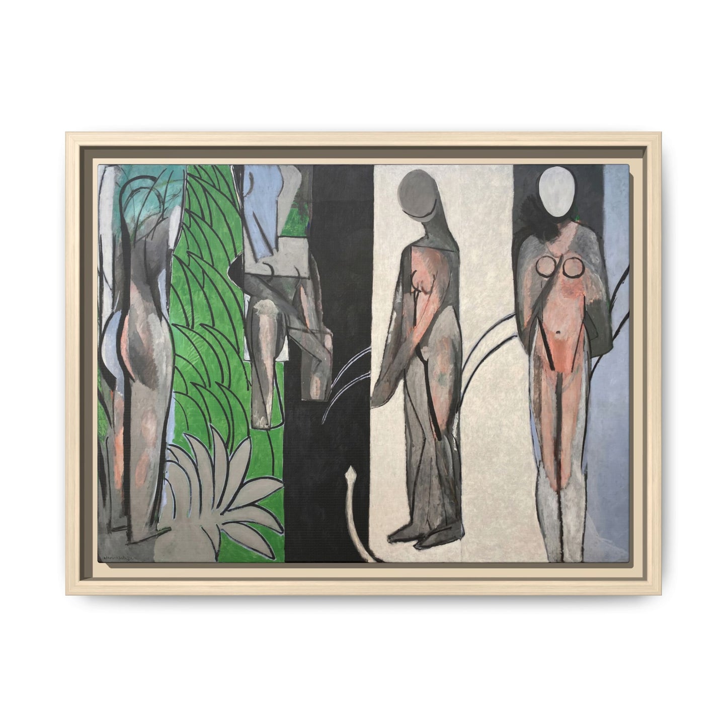 Matisse, Henri - Bathers by a River (1917) - Matte Canvas, Framed