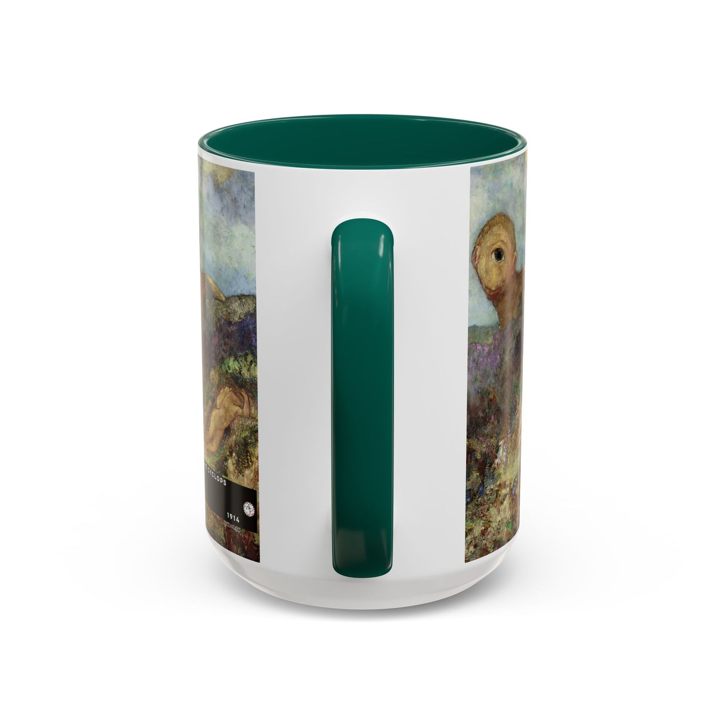 Redon, Odilon - The Cyclops (1914) - Colorful Accent Mugs