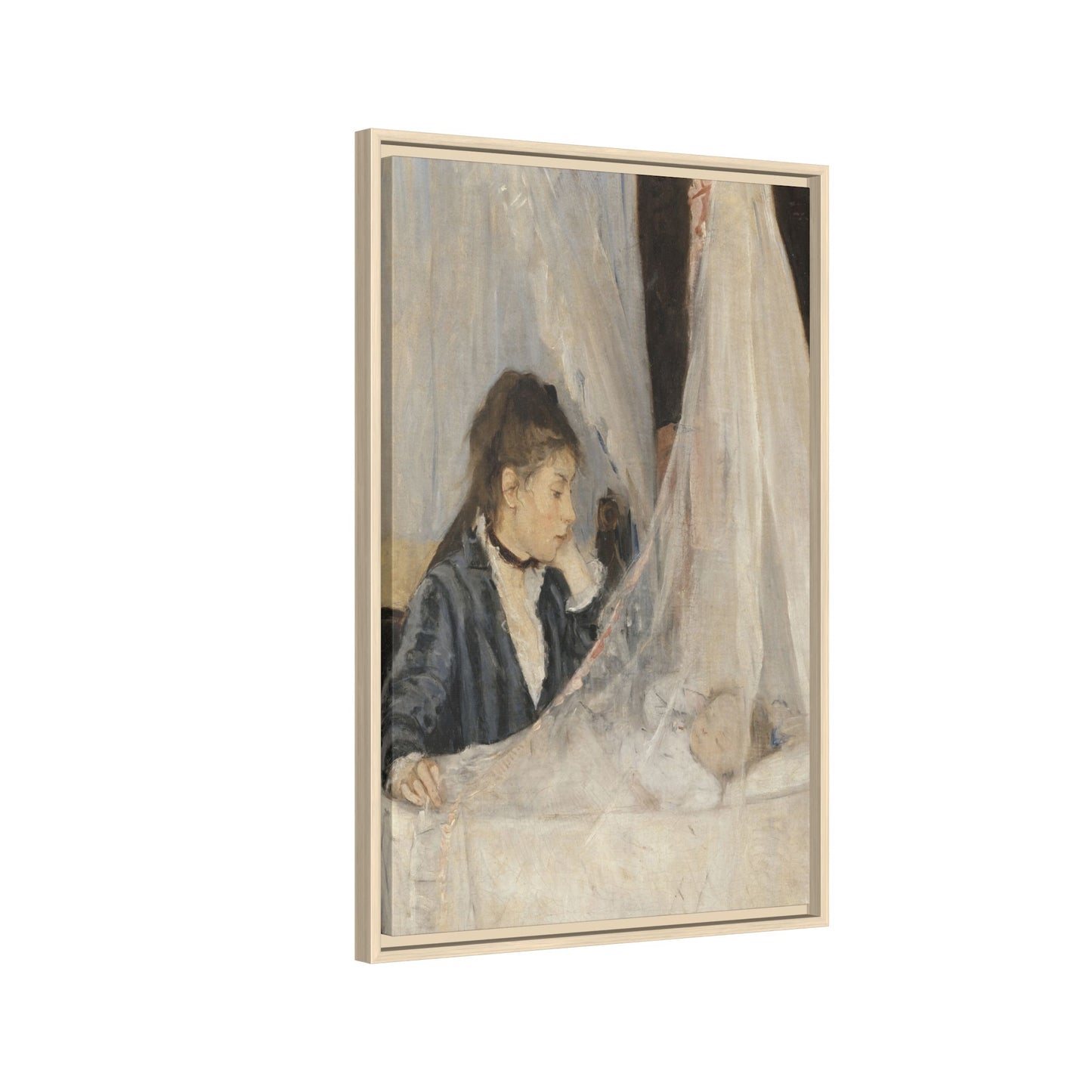 Morisot, Berthe - The Cradle (1872) - Matte Canvas, Framed