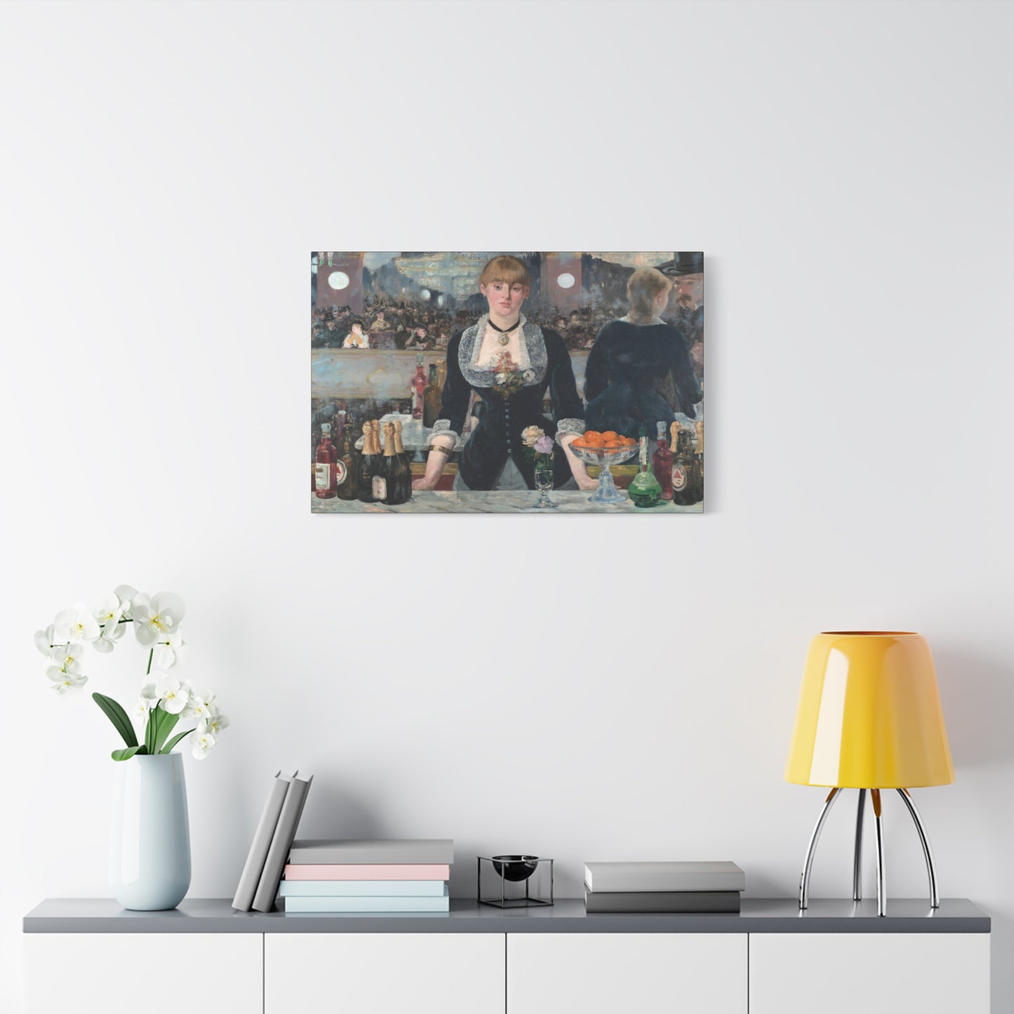 Manet, Édouard - A Bar at the Folies-Bergère (1880) - Canvas Block, unframed