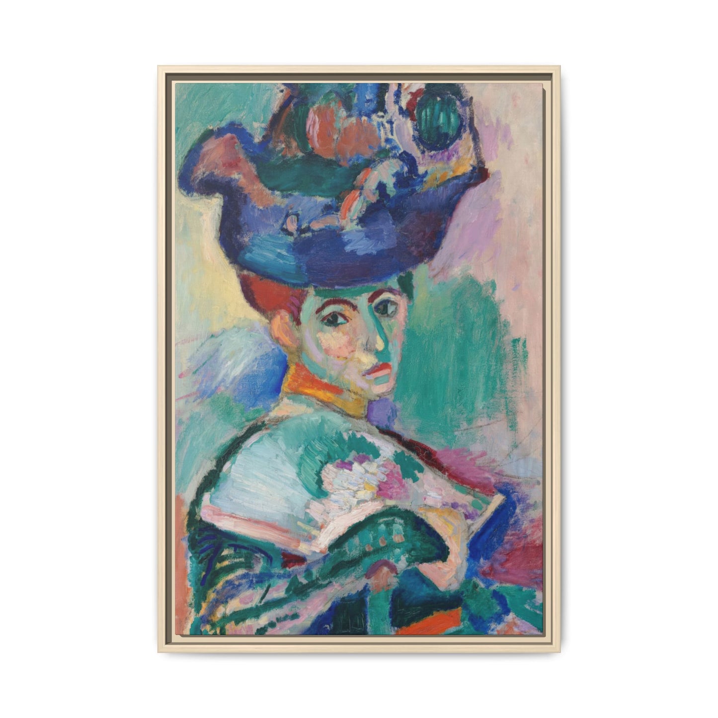 Matisse, Henri - Woman with a Hat (1905) - Matte Canvas, Framed