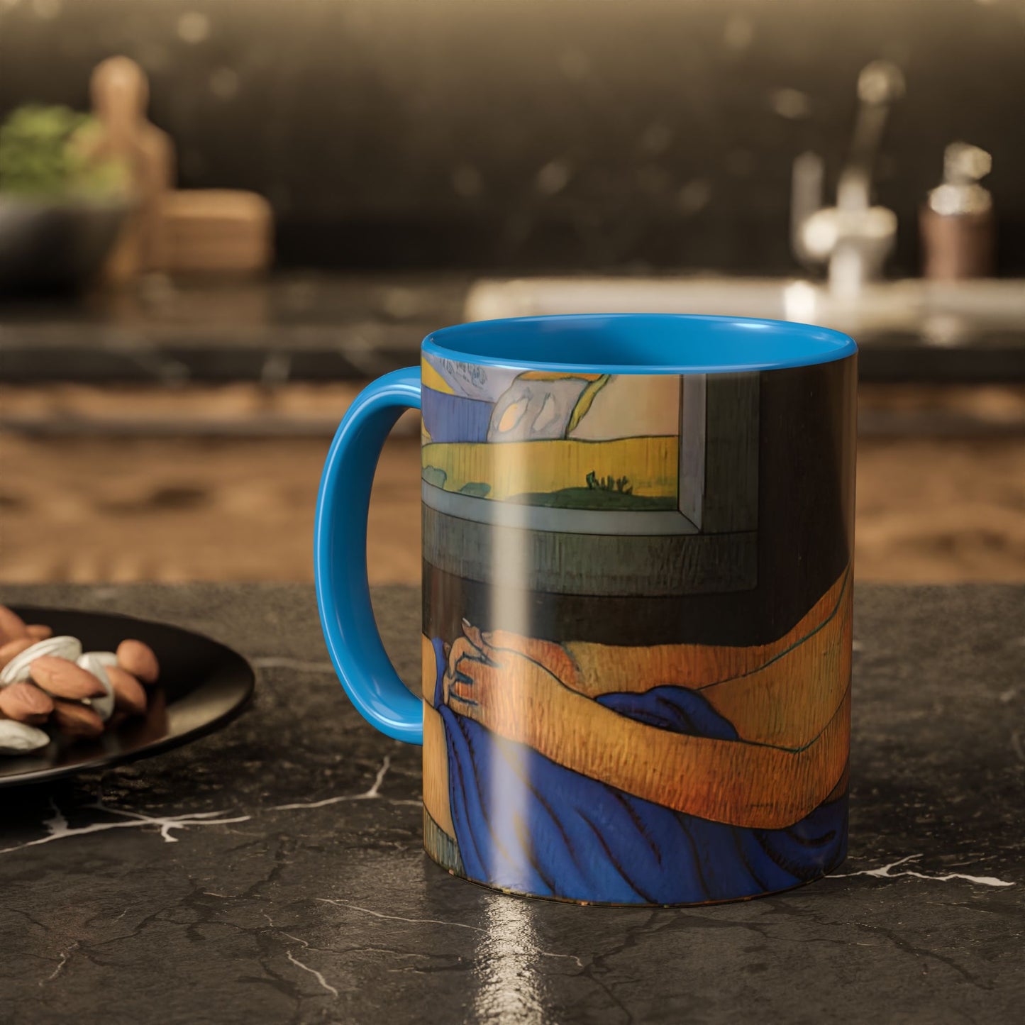 Filiger, Charles - The Recumbent Christ (1895) - Colorful Accent Mugs