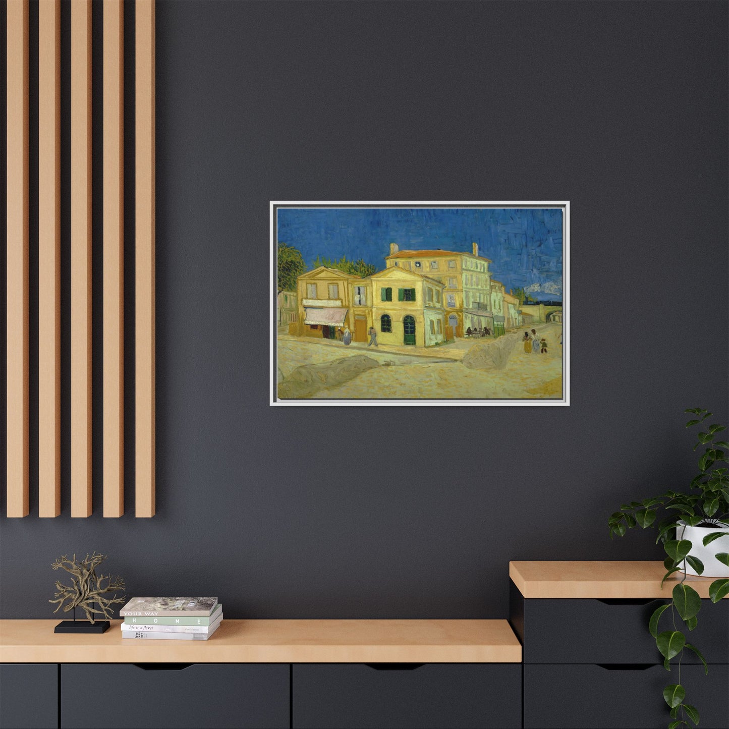 Van Gogh, Vincent - The Yellow House (1888) - Matte Canvas, Framed
