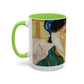 Van Gogh, Vincent - Self Portrait with Bandaged Ear (1889) - Colorful Accent Mugs