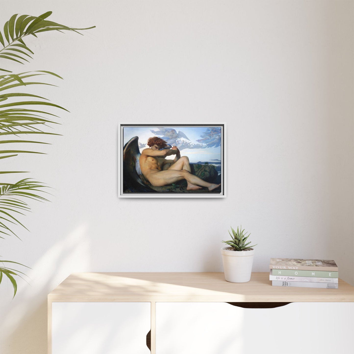 Cabanel, Alexandre - The Fallen Angel (1847) - Matte Canvas, Framed