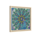 Melek Taus Mandala - Framed Canvas