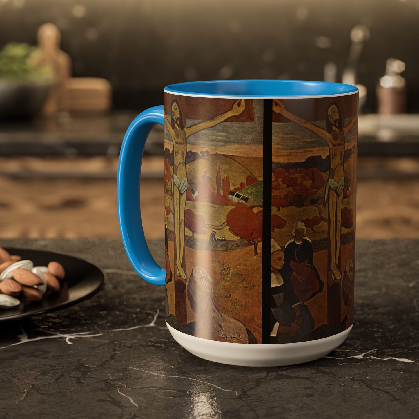 Gauguin, Paul - The Yellow Christ (1889) - Colorful Accent Mugs