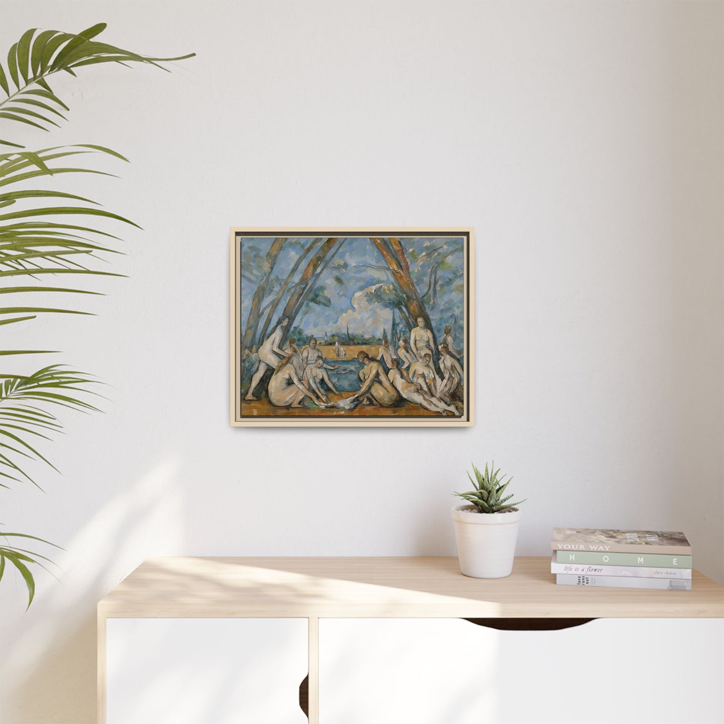 Cézanne, Paul - The Large Bathers (1906) - Matte Canvas, Framed