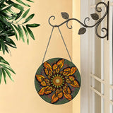 Monarch Butterfly Mandala - Stained Glass Suncatcher