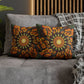 Monarch Butterfly Mandala - Faux Suede Square Pillowcase