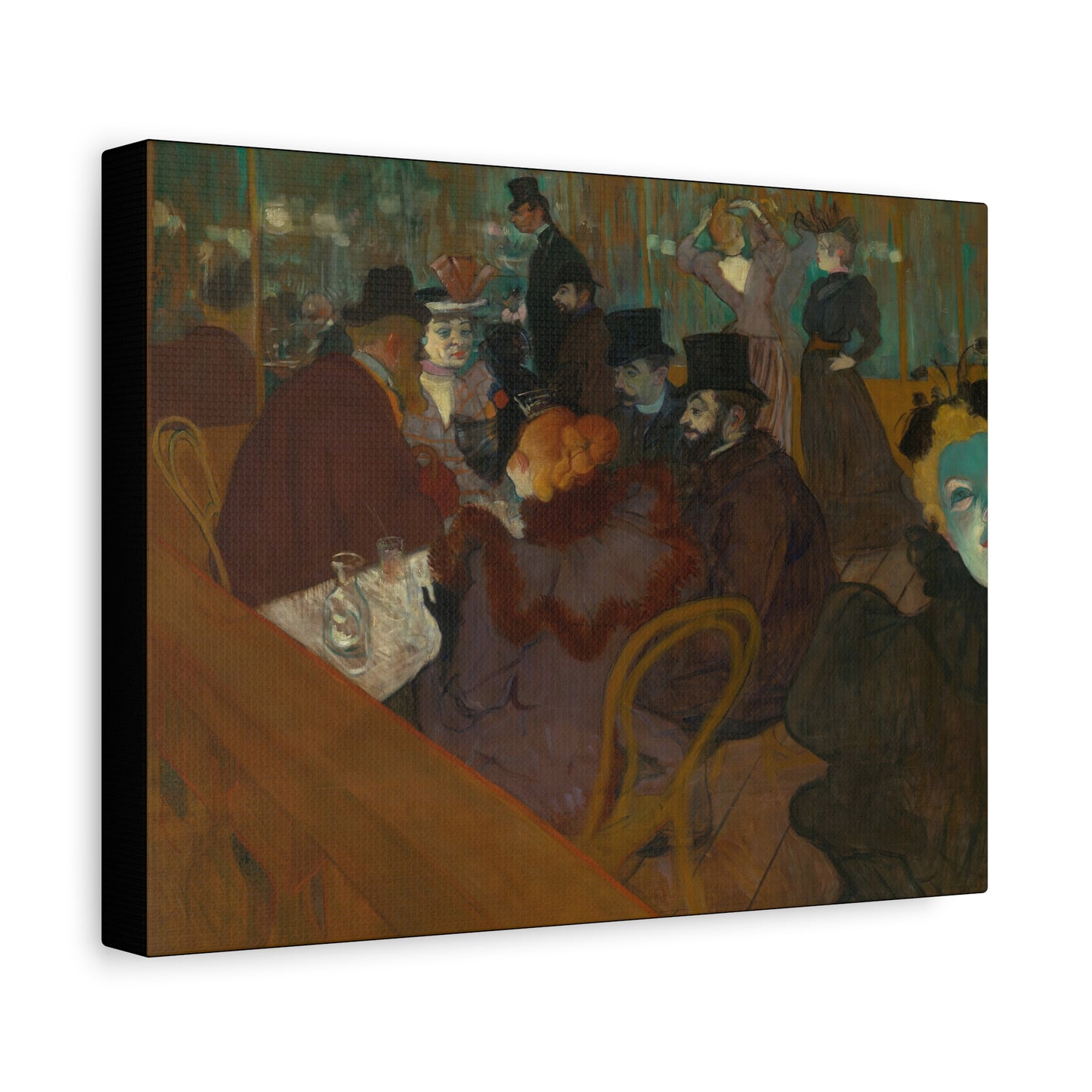 Lautrec, Henri - At the Moulin Rouge (1892) - Canvas Block, unframed