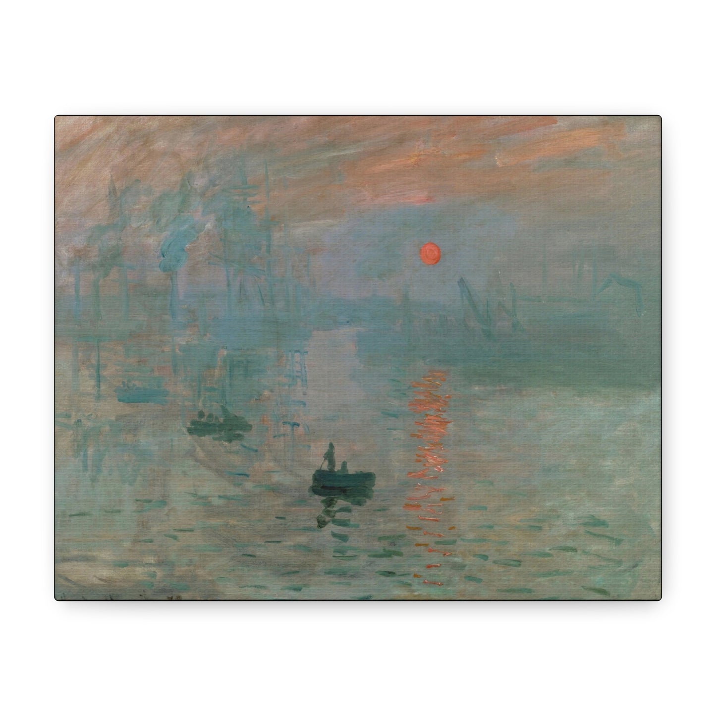 Monet, Claude - Impression, Sunrise (1872) - Canvas Block, unframed