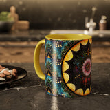 Obsidian Grandmothers Mandala - Colorful Accent Mugs